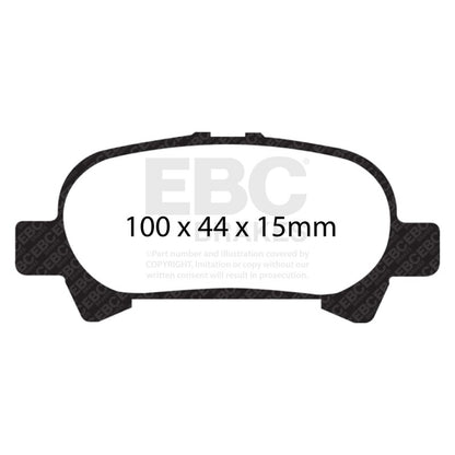 EBC 00-04 Toyota Avalon 3.0 Yellowstuff Rear Brake Pads