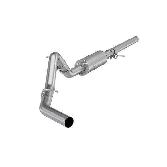 MBRP 14-18 GMC Sierra 4.3L Aluminized Steel 3in Cat Back Single Side Exit - Single Driveshaft only