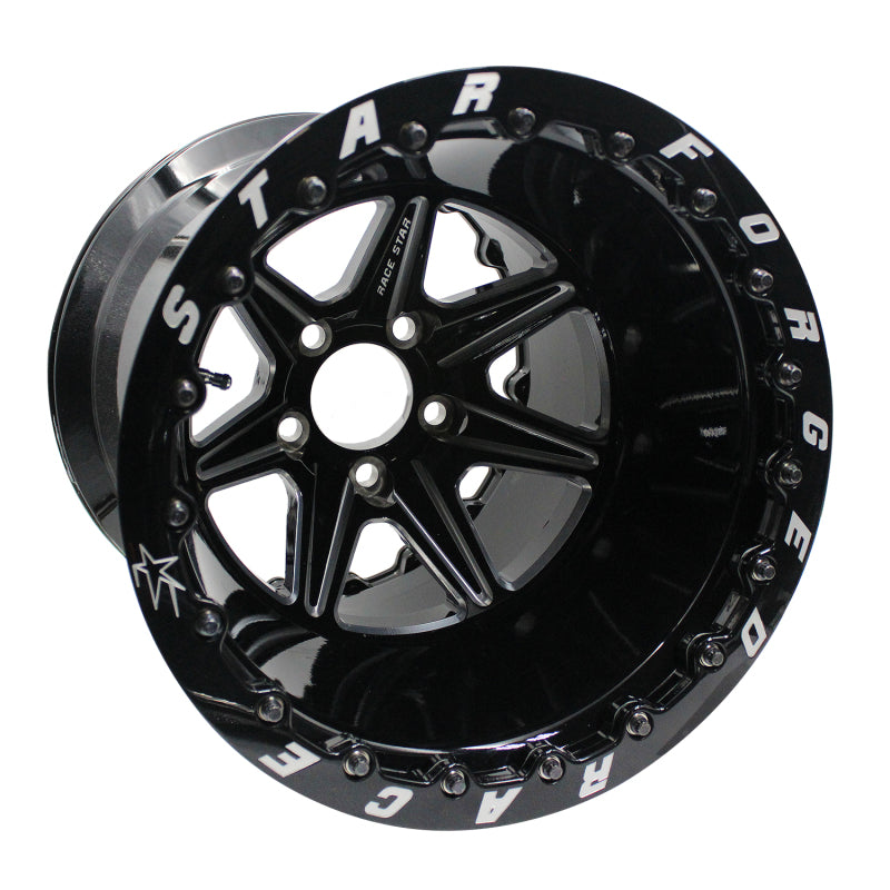 Race Star 72 ValStar 15x12 / 5x4.75BC / 6.5BS / 3.072in CB / Black w/Machined Accents Wheel