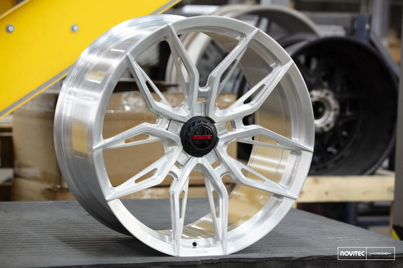 Vossen x Novitec NF11 20x9in - 5x114.3 BP - ET39 - Brushed Gloss Clear Ferrari 458 Front Wheel