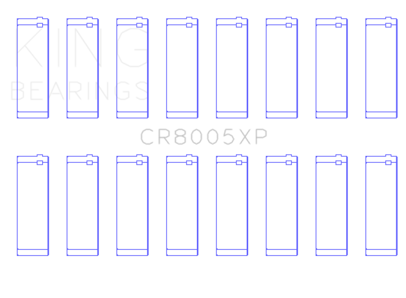 King Engine Bearings Ford 377 (Size STDX) Connecting Rod Bearing Set