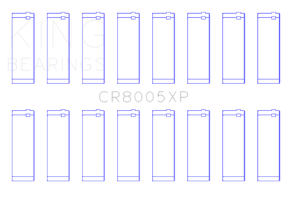 King Engine Bearings Ford 377 (Size STDX) Connecting Rod Bearing Set