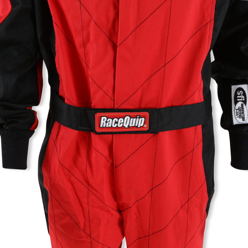 RaceQuip Red Chevron-1 Suit - SFI-1 M Tall
