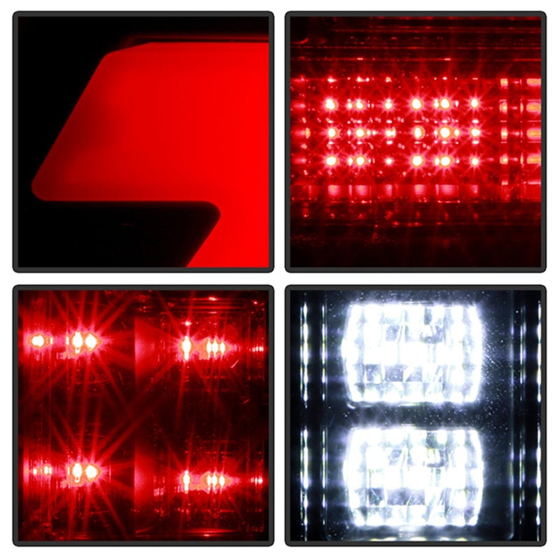 Spyder 21-23 Ford F150 (Factory Halogen) Light Bar LED Tail Lights - Black (ALT-YD-FF15021HAL-BK)