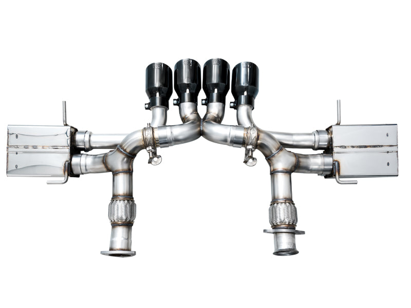 AWE Tuning 2023 C8 Corvette Z06 SwitchPath Cat-Back Exhaust - Diamond Black Tips