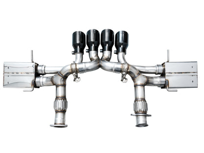 AWE Tuning 2023 C8 Corvette Z06 SwitchPath Cat-Back Exhaust - Diamond Black Tips