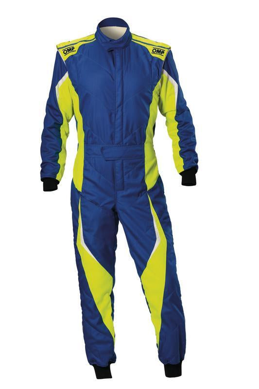 OMP TECNICA EVO OVERALL FIA 8856-2018 / SFI ROYAL BLUE / F YELLOW SZ 60