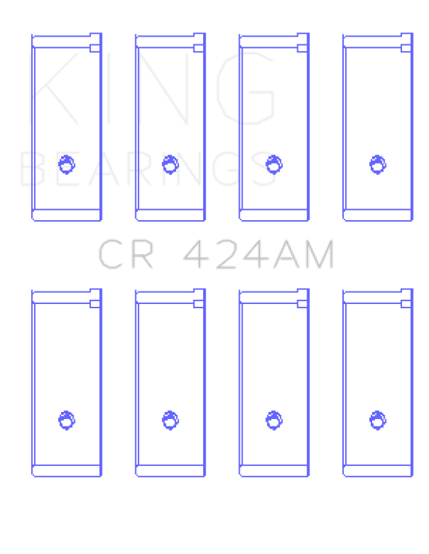 King Engine Bearings Chrysler 134C 2.2L/153Ci 2.5L (Size +0.75mm) Connecting Rod Bearing Set