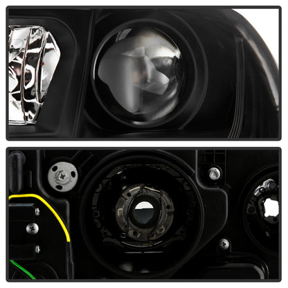 Spyder 05-08 Audi A6 Projector Headlights - (PRO-YD-ADA605V3-SEQ-BK)