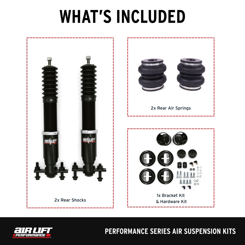 Air Lift Performance 15-23 Ford Mustang S550/24-25 S650 Air Suspension Rear Kit
