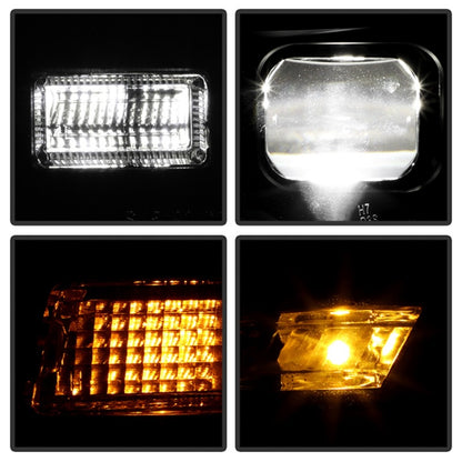 Spyder 14-21 Jeep Grand Cherokee High-Power LED Headlights - Black (PRO-YD-JGC14HIDAP-SBGR-BK)