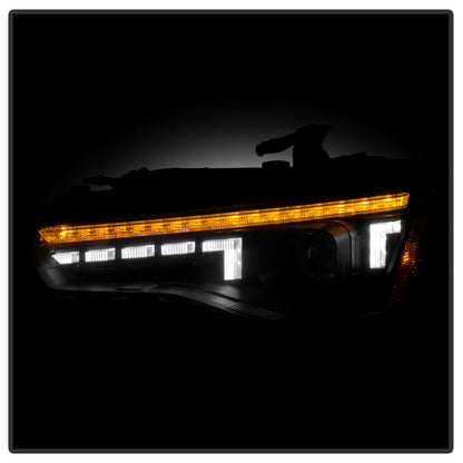 Spyder 13-17 Audi A5 HID Model Only Projector Headlights - Black (PRO-YD-AA513HIDSI-SEQGR-BK)