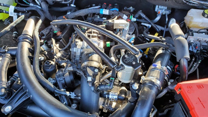 J&L 24-25 Ford Ranger 2.7L EcoBoost PCV Side Clear Anodized