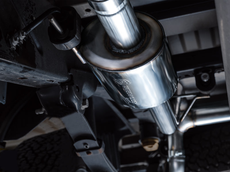 AWE Tuning 2021+ Ford F150 Tremor w/ Bumper Cutouts 0FG Resonated Cat-Back w/ Chrome Silver Tips