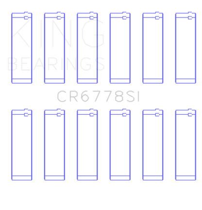 King Engine Bearings Audi Acz/Aah/Ack/Aej/Asn/Ltr (Size +0.25mm) Connecting Rod Bearing Set