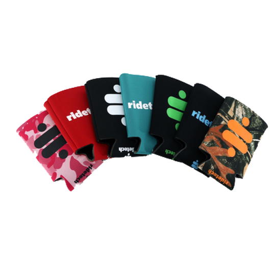 Ridetech Can Coozie - Red w/ White Logo