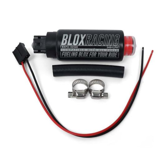 BLOX Racing 320LPH Electric Fuel Pump E85 In-tank - Offset Inlet