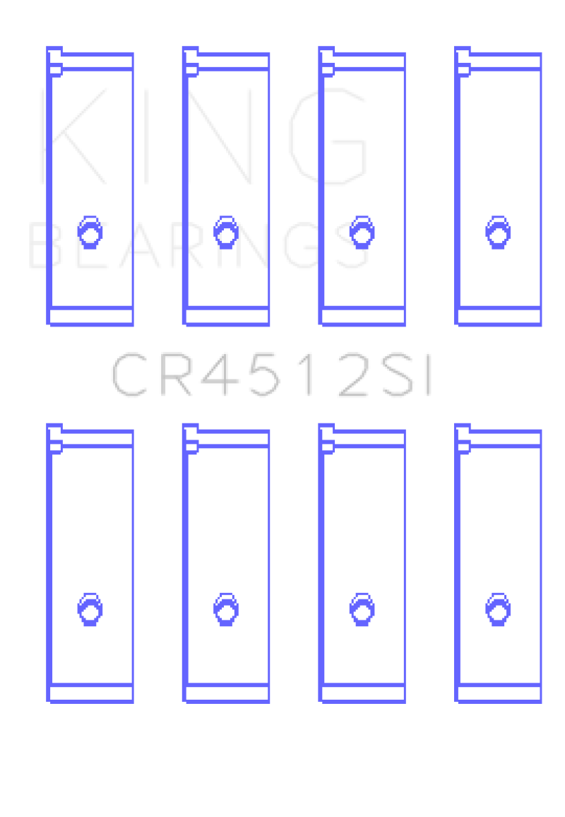 King Engine Bearings Honda D17A1/2 1.7L 16V (Size +0.75mm) Connecting Rod Bearing Set