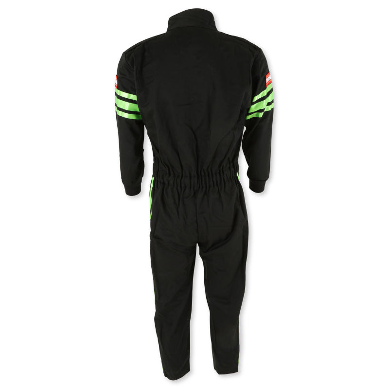 RaceQuip Green Trim SFI-1 JR. Suit - Kids Small