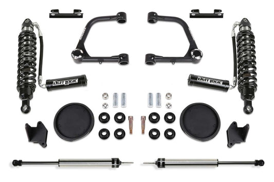 Fabtech 2022 Toyota Tundra 4WD Factory Rear Coils 3in UCA Sys w/Fr Dirt Logic 2.5 Resi C/O Rr Coil