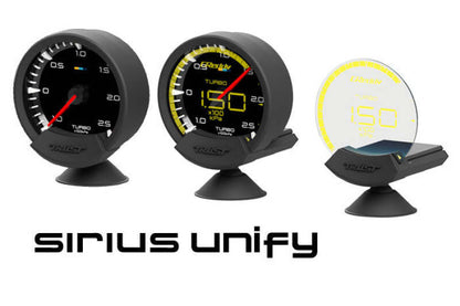 GReddy Sirius Unify Fuel Pressure Gauge Set (Sirius Meter w/Fuel Press Sensor Set & Vision Disp)