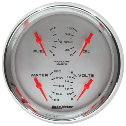 Autometer Marine Chrome - 100 PSI
