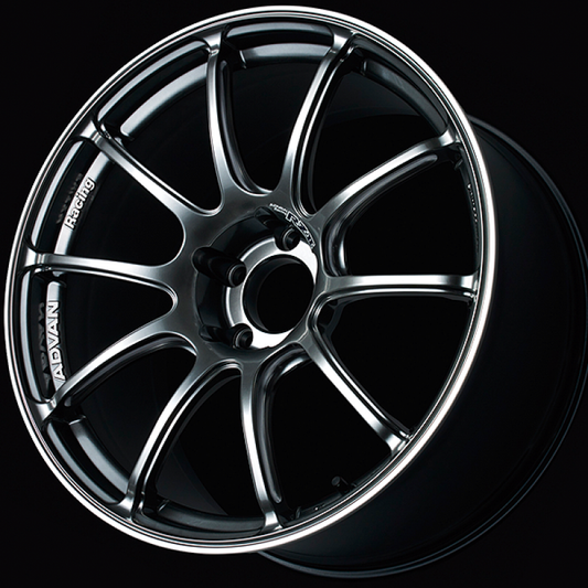 Advan RZII 15x7.0 / +42 Offset / 4x100 / 63mm Bore / Racing Hyper Black and Ring