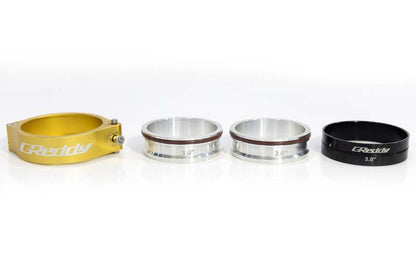 GReddy 3.5 Inch Gold Anodized Aluminum Boost Tube Clamp Set