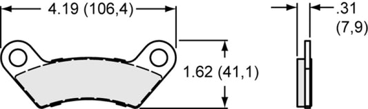 Wilwood pad brake DH4E W/SHIM axle set