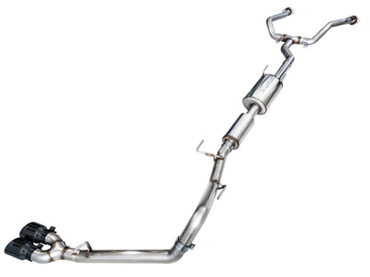 AWE Tuning 0FG Exhaust for 3rd Gen Toyota Tundra - Dual Diamond Black Tips