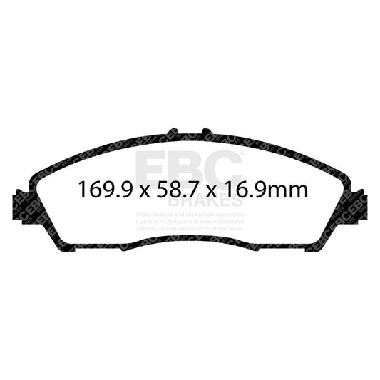 EBC 14+ Acura MDX 3.5 Ultimax2 Front Brake Pads