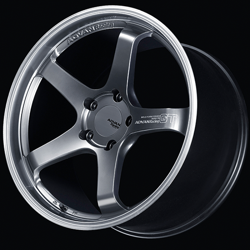 Advan GT for Porsche 20x9.0 / +45 Offset / 5x130 / Machining and Hyper Platinum Black