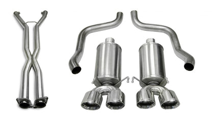 Corsa 05-08 Chevrolet Corvette (C6) 2.5in Xtreme Cat-Back Exhaust - 3.5in Twin Tips