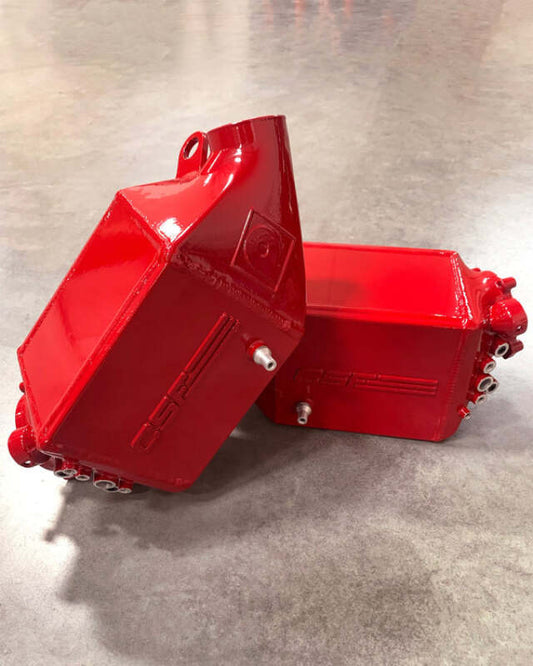 CSF 12-16 BMW M5 (F10) / 12-18 BMW M6 (F06/F12/F13) Twin Charge-Air-Cooler Set - Fire Engine Red