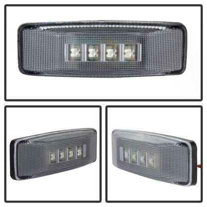 xTune Dodge Ram 94-02 Dually 2 Red LED+2 Amber LED Fender Lights 4pcs Clear ACC-LED-DR94-FE-C