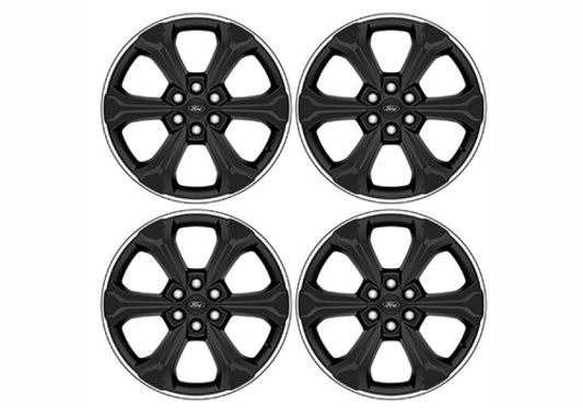 Ford Racing 2024 F-150 22in Wheel Kit - Black w/Machined Face