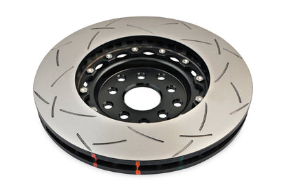 DBA 04-07 STi/2017 BRZ w/Perf. Pkg. 10 Hole Front Slotted 5000 Series 2/PC Rotor Assembled w/Blk Hat