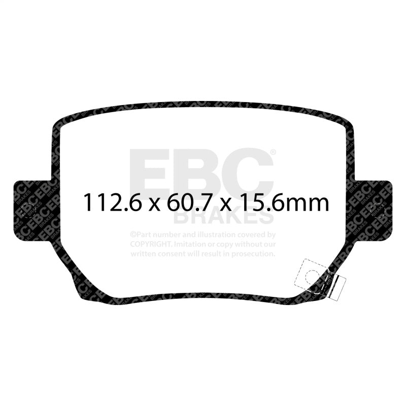 EBC 2020+ Tesla Model Y / 18-22 Tesla Model 3  Yellowstuff Rear Brake Pads
