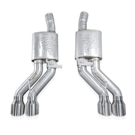 Stainless Works 22-25 Cadillac CT5-V Blackwing Axle Back Exhaust - Polished Tips