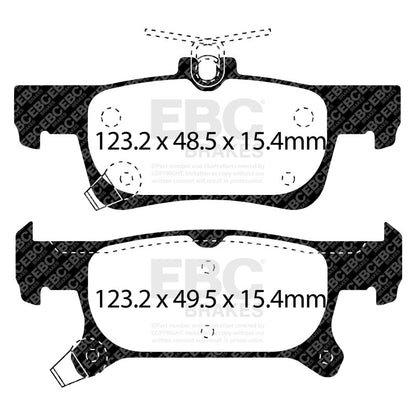 EBC 2016+ Buick Envision 2.0L Turbo Greenstuff Rear Brake Pads
