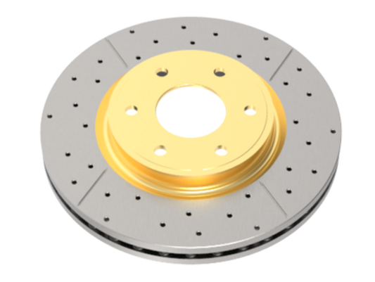 DBA 07-21 Ford Expedition Front Street Series Drilled & Slotted Rotor w/Gold Hat