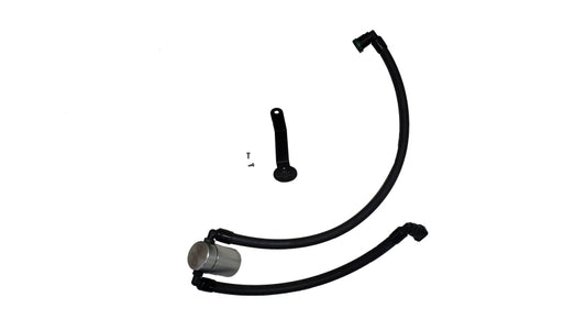 J&amp;L 2024-2025 Ford Mustang 5.0L Oil Separator 3.0 PCV Side - Clear Anodized