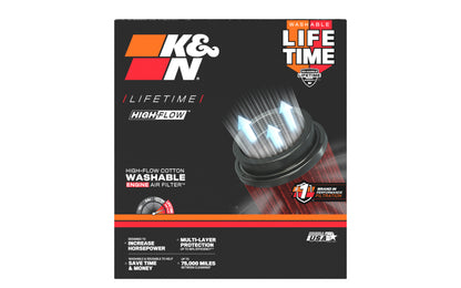 K&N Universal Air Filter 4in Flg 8-1/2in B 5in T 8in H Gen 3