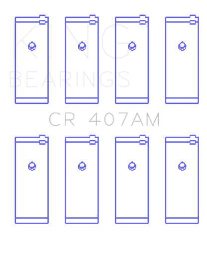 King Engine Bearings Nissan CA16DE/CA18DE/CA18ET/CA20E/CA20S/CD17 (Size +0.25mm) Conrod Bearing Set