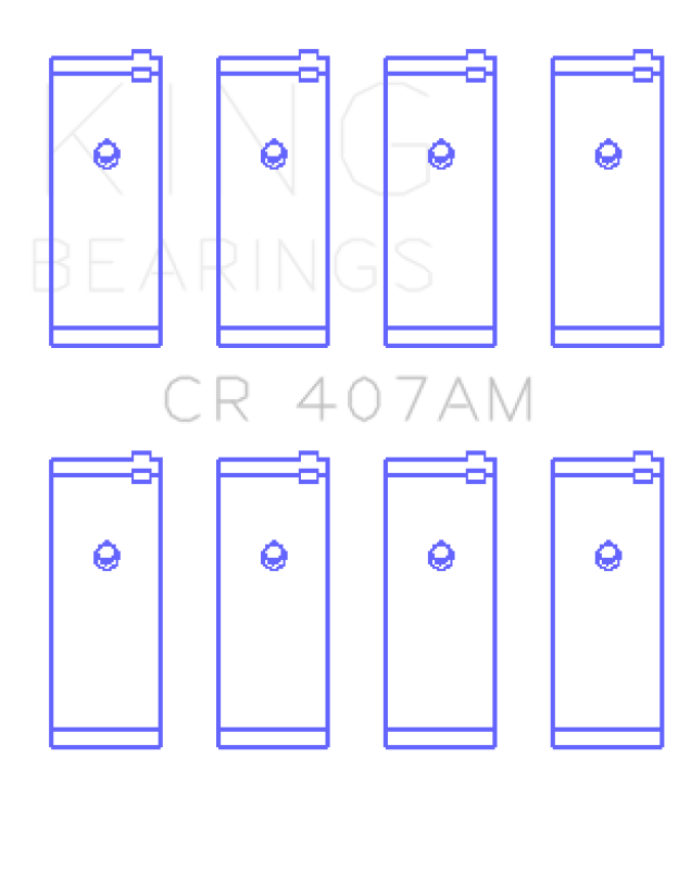 King Engine Bearings Nissan CA16DE/CA18DE/CA18ET/CA20E/CA20S/CD17 (Size +0.75mm) Conrod Bearing Set