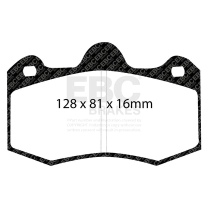 EBC 10+ Lotus Evora 3.5 Redstuff Front Brake Pads