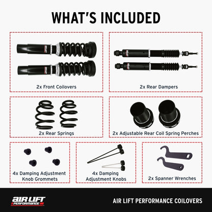 Air Lift Performance 09-16 Audi A4 / 07-17 Audi A5 Coilover Kit