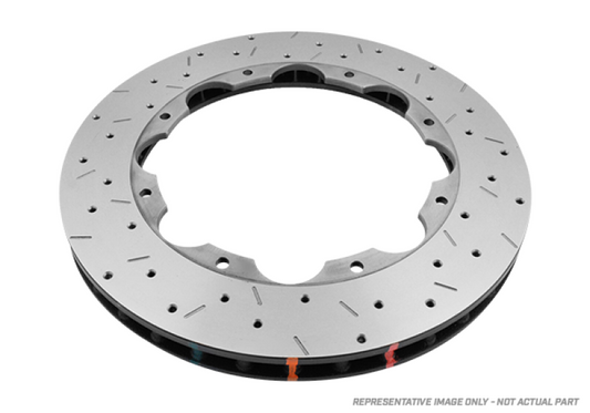 DBA 09+ Nissan GTR R-35 Front Drilled & Slotted 5000 Series Brembo Only Replacement Disc (No hardwar