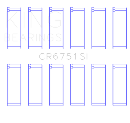 King Engine Bearings Ford 155 (Size +0.50mm) Connecting Rod Bearing Set