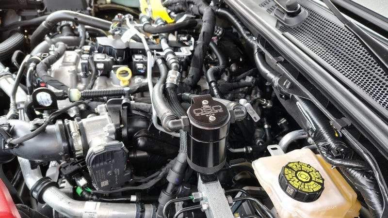 J&L 2025 Ford Bronco 2.3L/ 23-25 Ford Ranger 2.3L Separator 3.0 PCV Side - Black Anodized